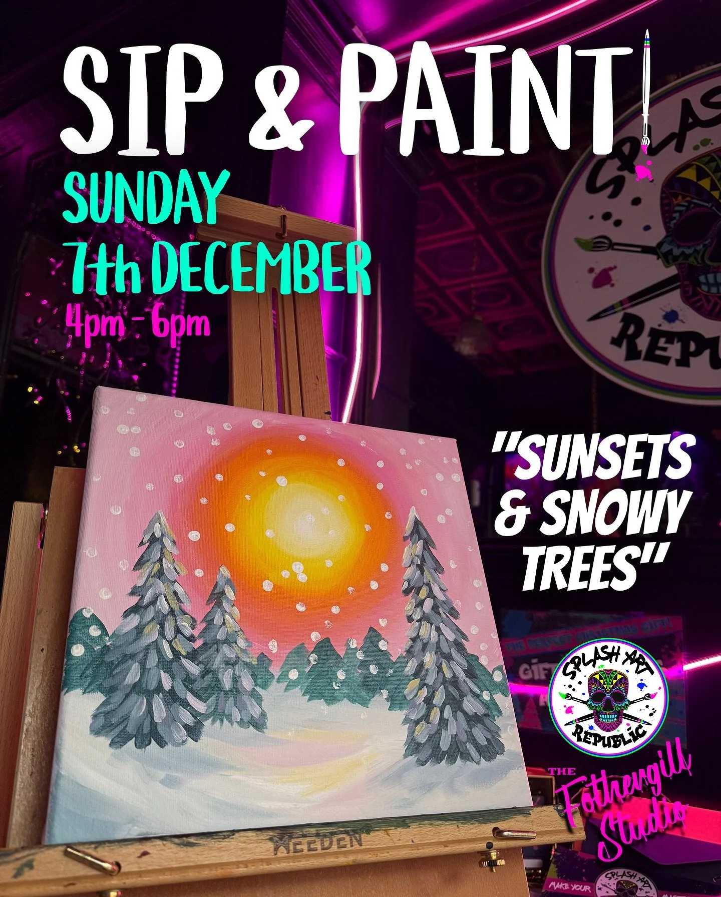 ❄️ WE&rsquo;RE ALREADY HALF BOOKED! Spaces are filling quickly for our festive Sip &amp; Paint 🥹🎄

📍NOTTINGHAM SIP &amp; PAINT🥂🎨 

Join us this festive season!🎄It&rsquo;s the perfect opportunity to unleash creativity in a warm, welcoming enviro