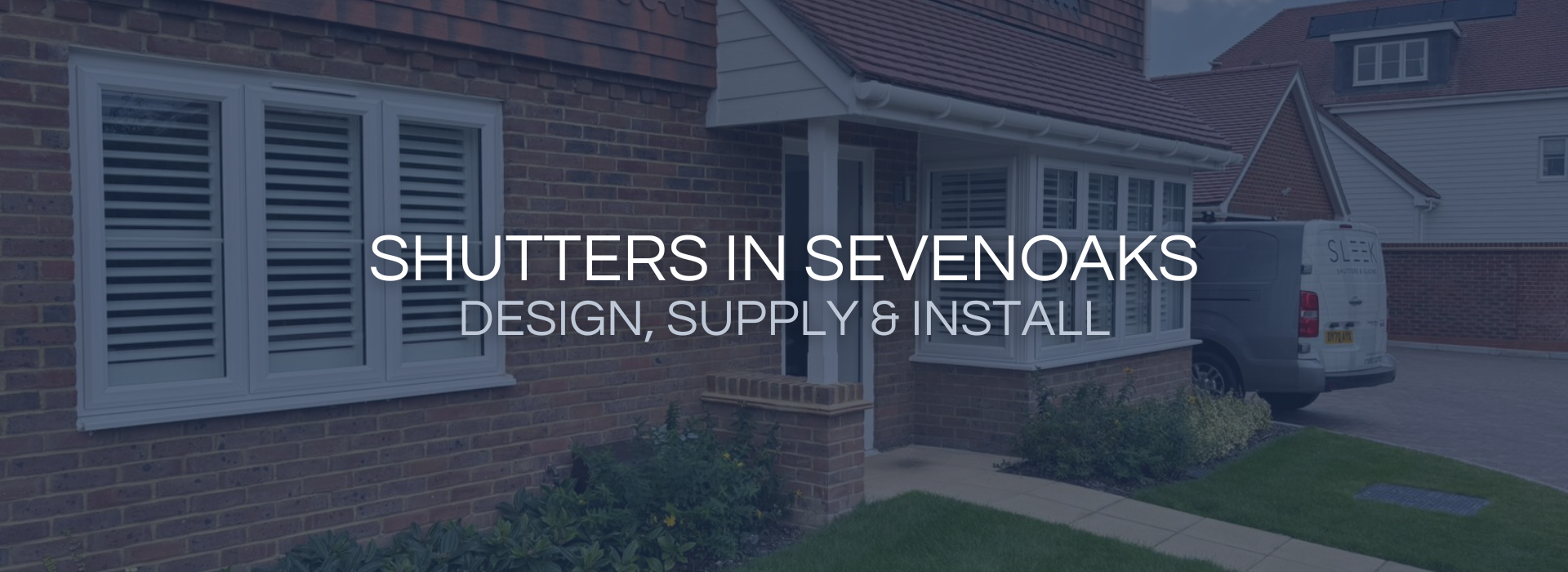 Shutters company in Sevenoaks for design, supply and installation of hardwood shutters