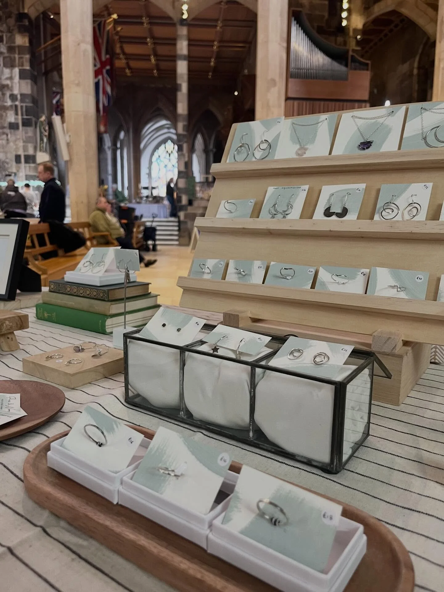 Doing my first craft fair today. It&rsquo;s super nerve-wracking to be sat behind a table showcasing my work. I&rsquo;m feeling weirdly vulnerable and exposed. But craft fairs were part of the plan for 2026 and so here I am. 

I was up til about 1am 