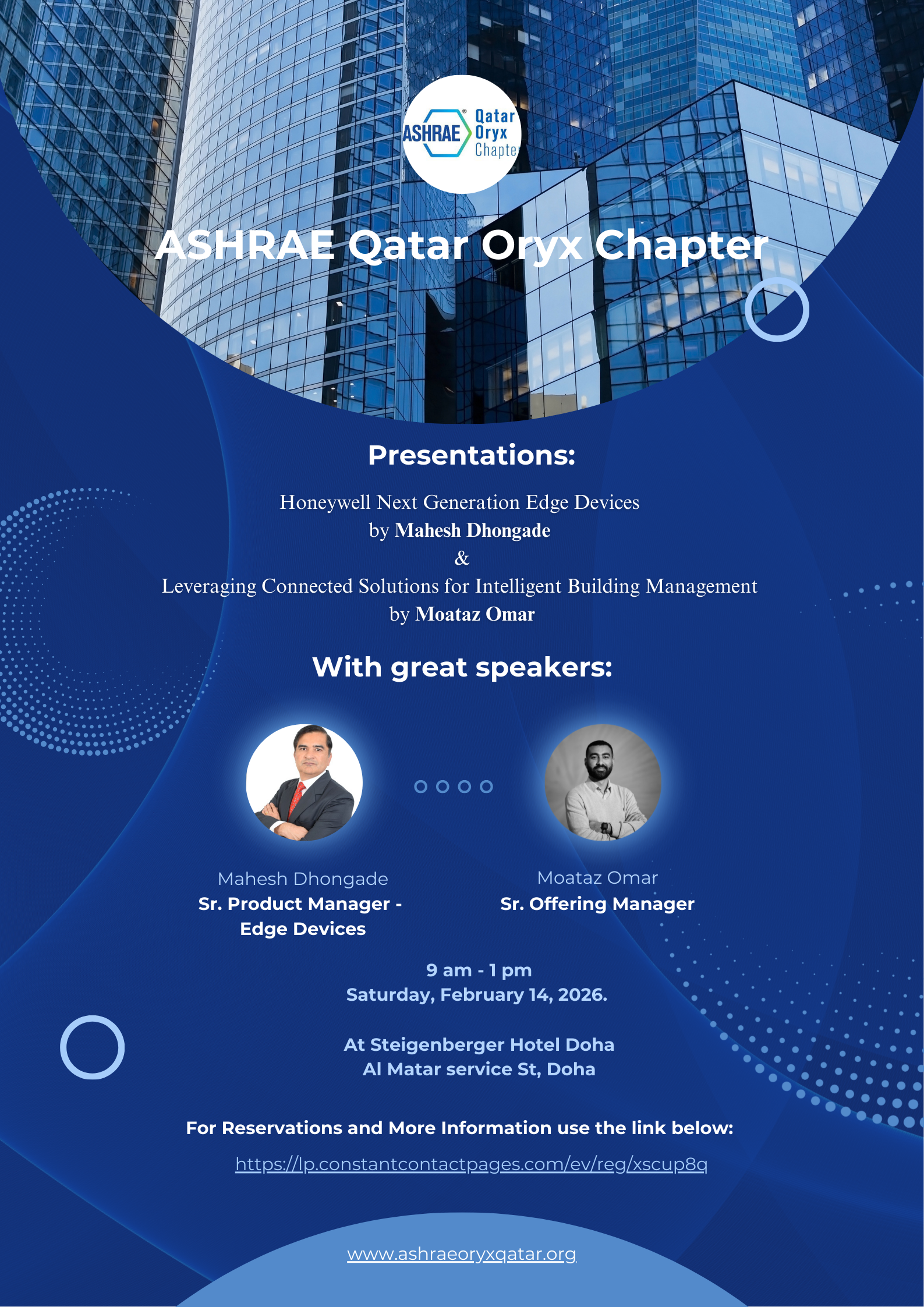 Technical Event hosted by ASHRAE Qatar Oryx Chapter