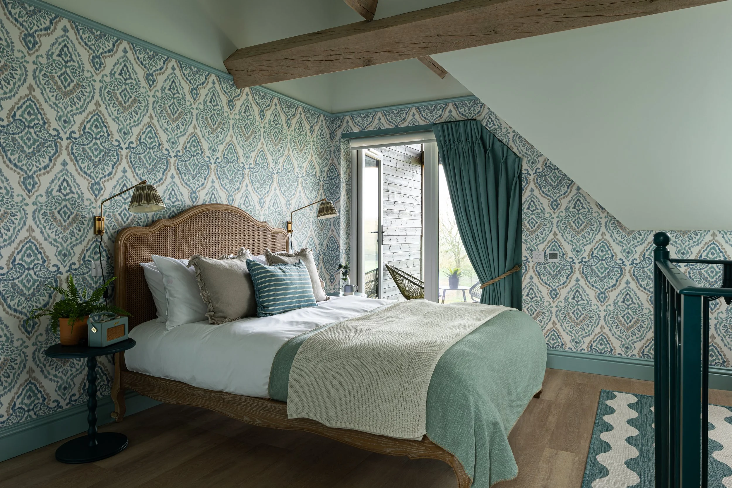 modern boutique vineyard stay accommodation UK England 