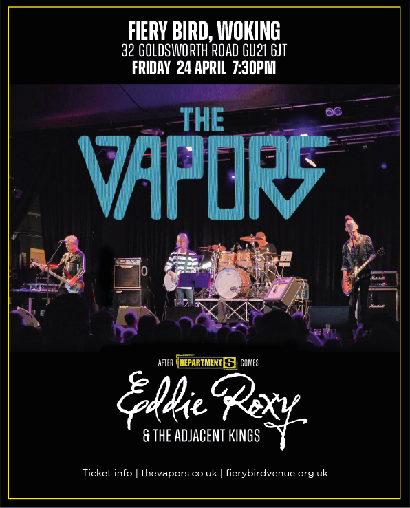 The Vapors + support from Eddie Roxy and the Adjacent Kings