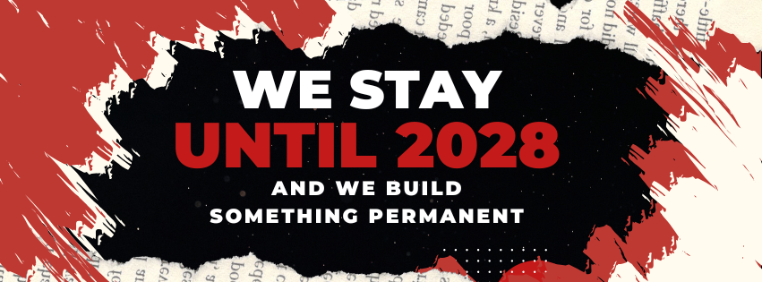 We stay until 2028 and we build something permanent