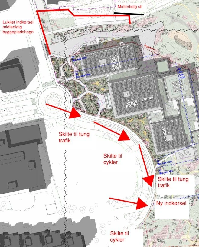Ændringer ved byggeplads, september - december 2026