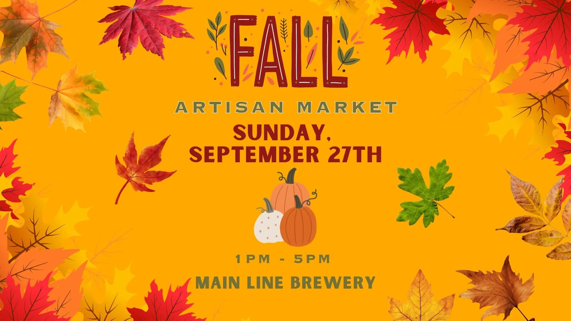 Fall Fest Artisan Market at Main Line Brewery