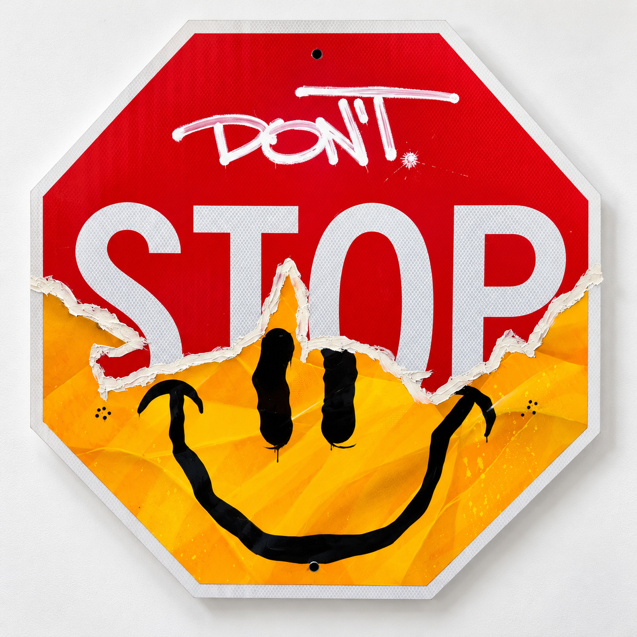 Don't Stop Smiling Sign 30x30 in