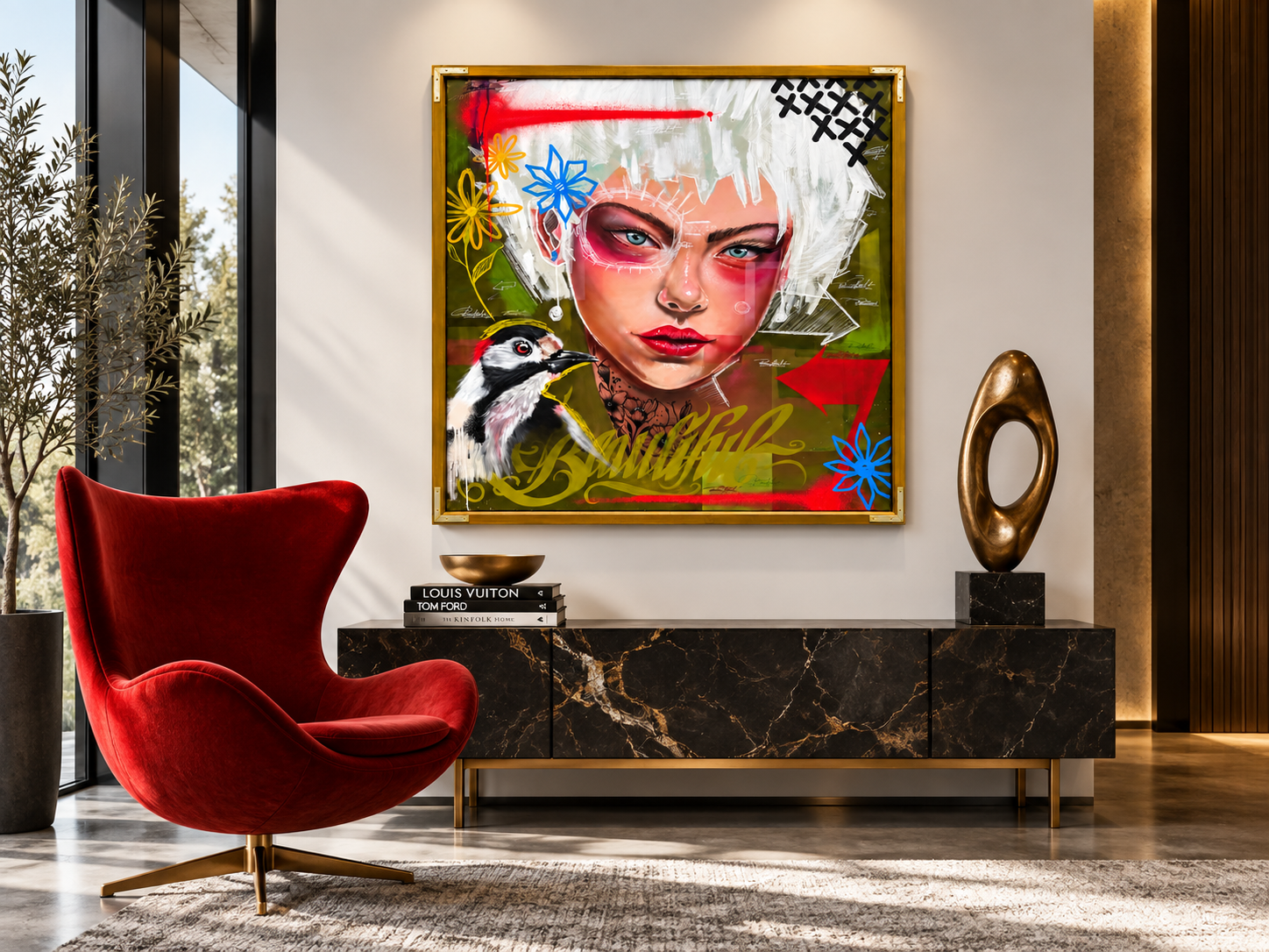 Beautiful, Original painting 70x70