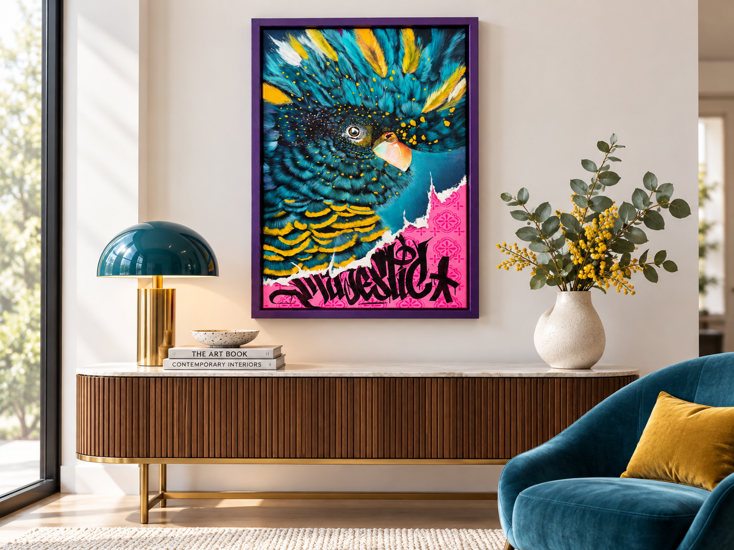 Majestic Bird Original Painting 60x36