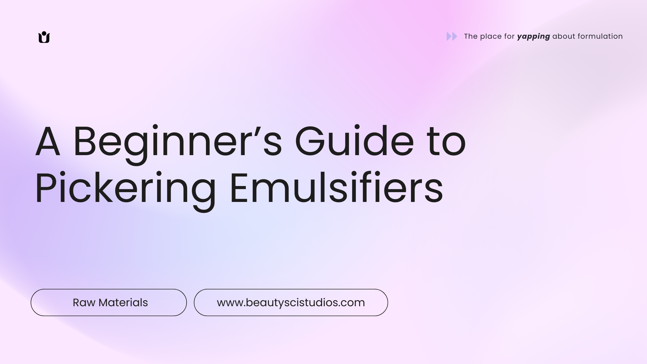 A beginner's guide to pickering emulsifiers