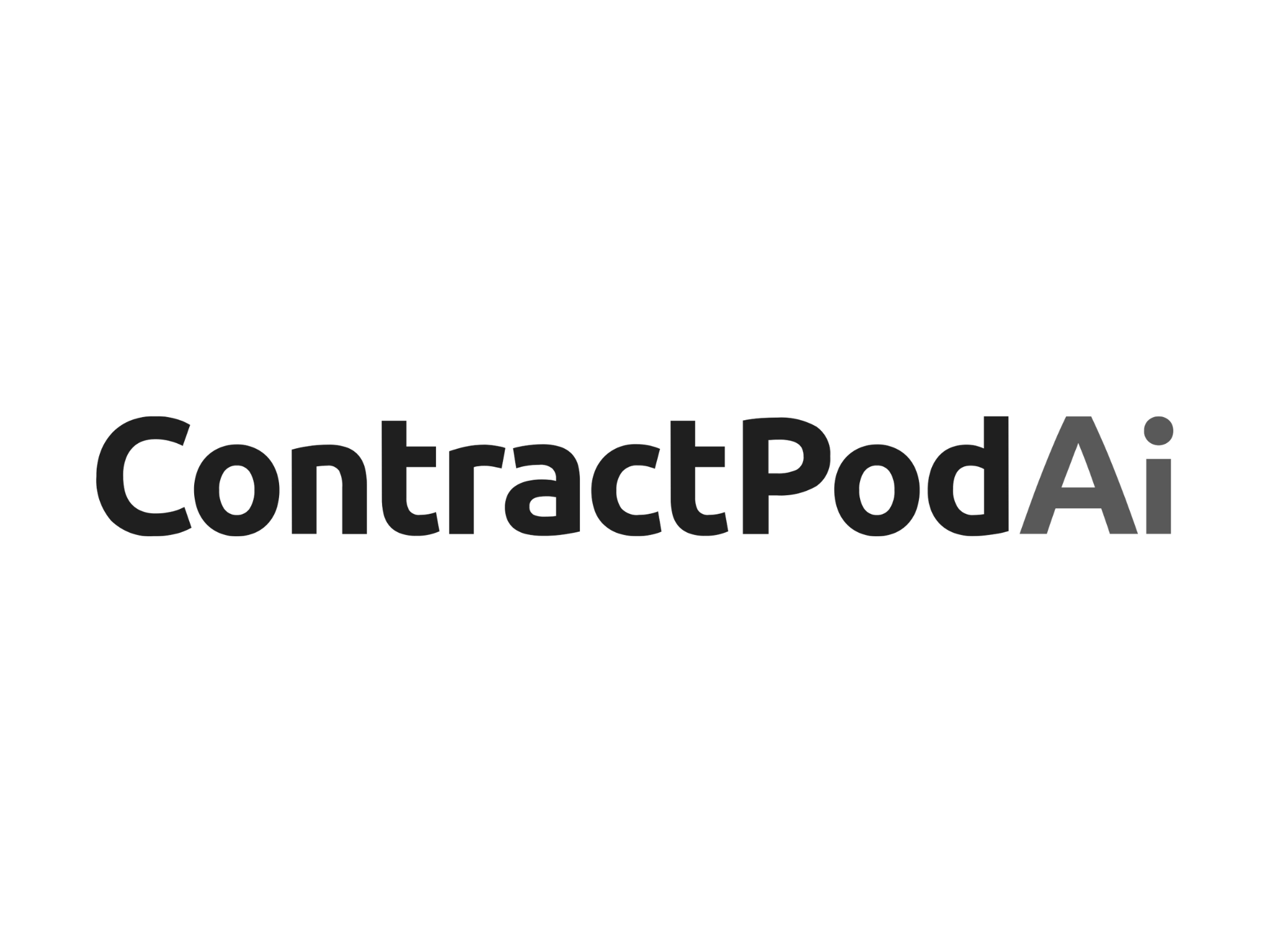 Black text logo reading 'ContractPodAi'