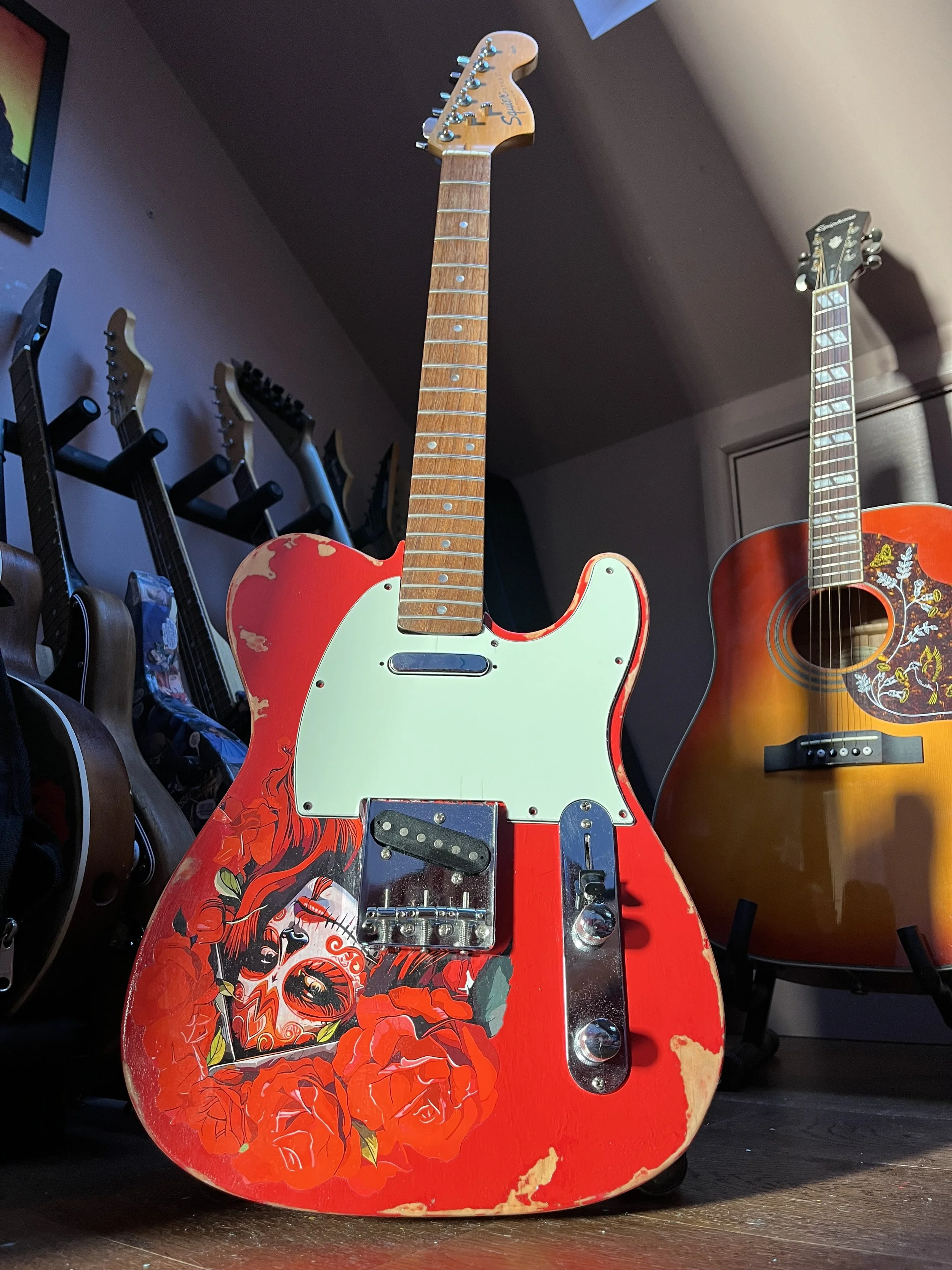 Day of the Dead Telecaster Electric Guitar