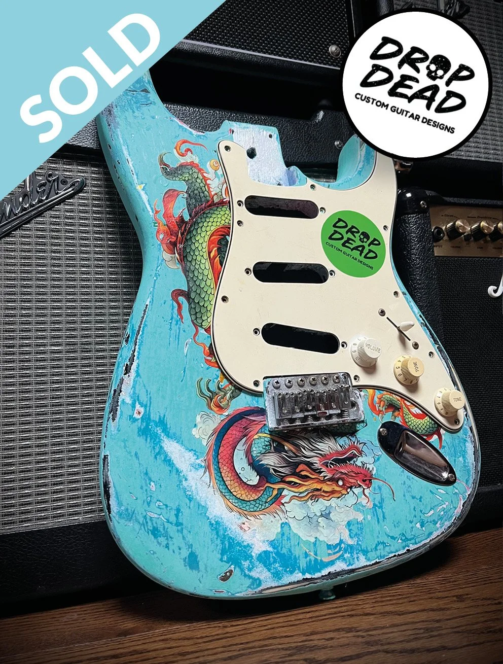The Dragon 02 SOLD Stratocaster Style (Body Only) (SOLD)