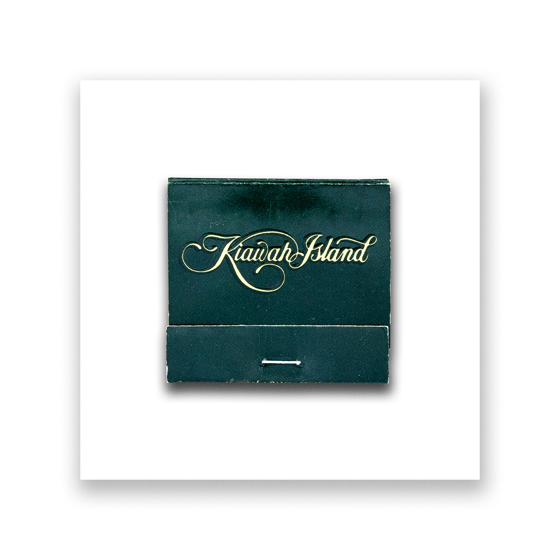 Vintage sports matchbook art print inspired by Kiawah Island Club framed wall art