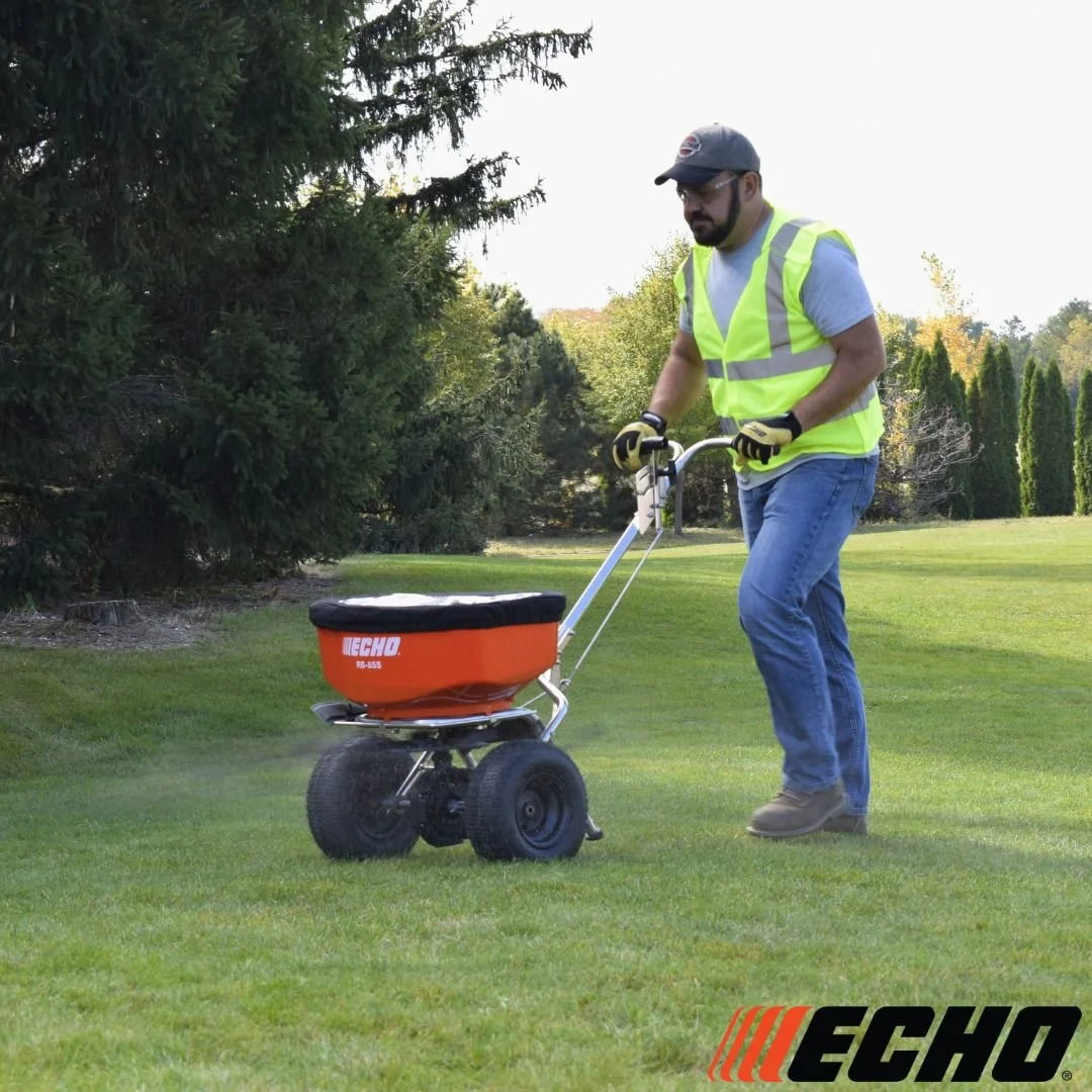 Precision, durability, and year-round performance. From fall fertilizers to winter prep, the ECHO RB-85S Spreader gives you the control to deliver consistent, professional results.​​ Call us today to learn more.