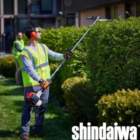 Conquer tall hedges with the Shindaiwa AH262 Shafted Hedge Trimmer. With a 59&rdquo; shaft and articulating gear case, it&rsquo;s built for precision, comfort, and reliable performance.