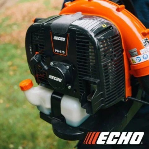 Conquer every task with ECHO's PB-770 Backpack Blower. With the ultimate combination of air speed and volume, say goodbye to leaves and debris effortlessly.

Stop in to get one today.