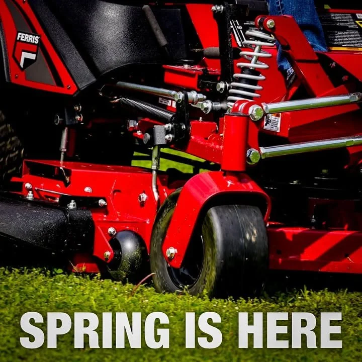 𝙎𝙋𝙍𝙄𝙉𝙂 𝙄𝙎 𝙃𝙀𝙍𝙀. 🌼 

Speed vs. Comfort, Most mowers force you to choose: go fast and get beat up, or slow down to save your back. 

With Ferris, you can actually maintain high speeds on uneven turf without the "bounce."

Stop in