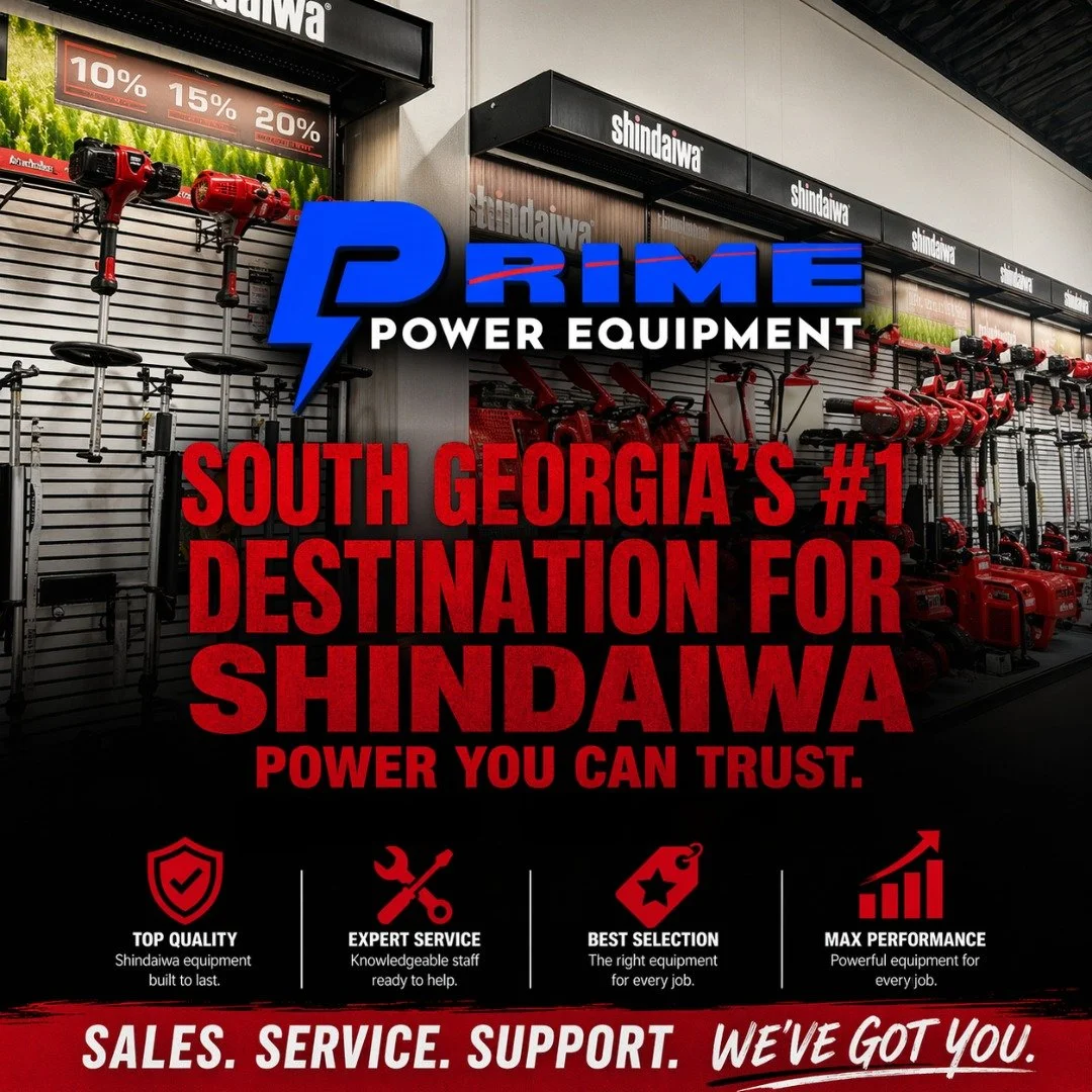 South Georgia&rsquo;s go-to source for professional-grade power and peak performance, delivering the strength, precision, and dependability of Shindaiwa. Built for demanding work and trusted for lasting results, this is equipment that keeps you movin