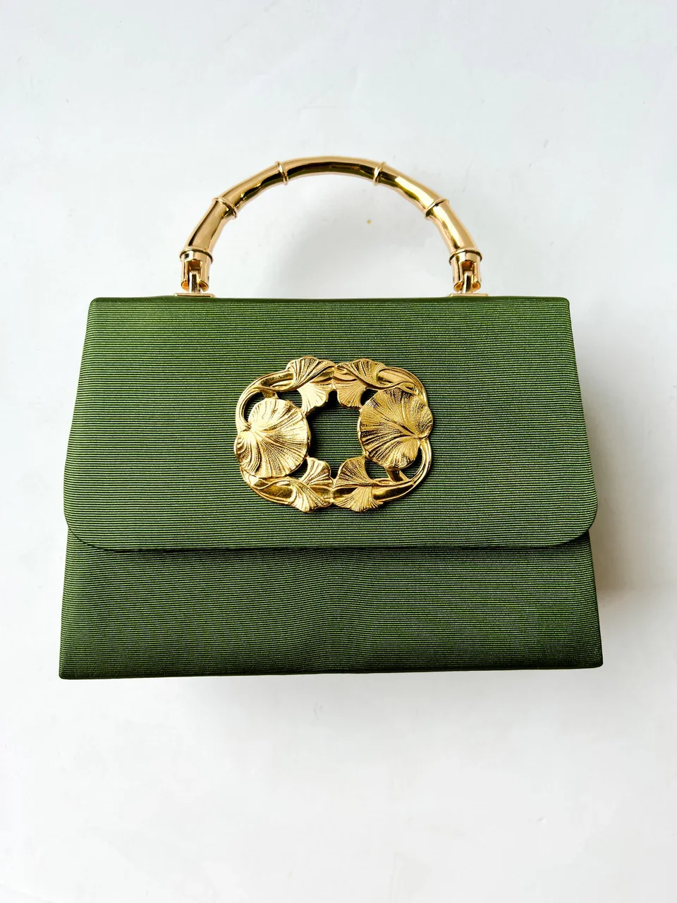 Green Faille Lulu Handbag