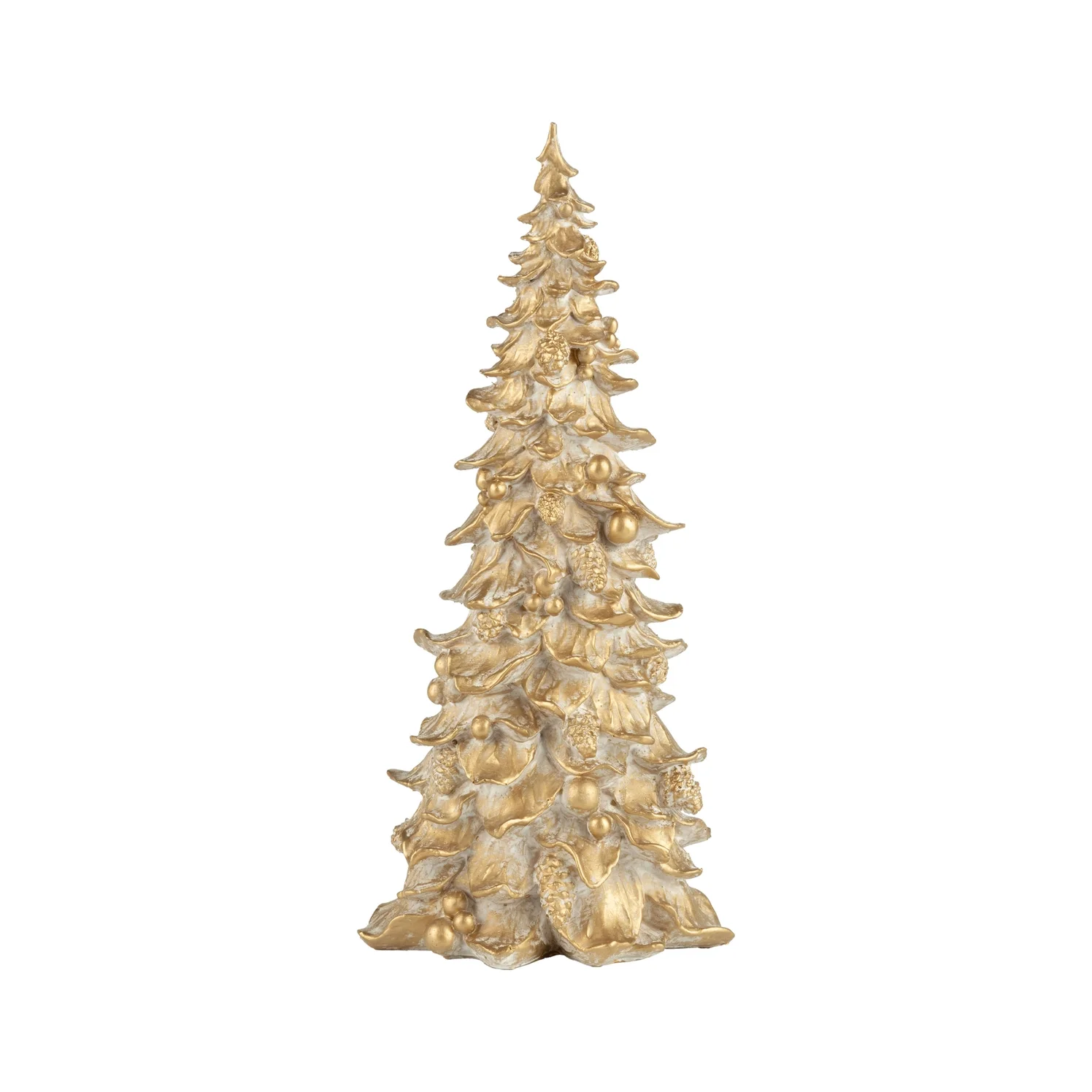 Tabletop Slim Fir Tree, Champagne Gold