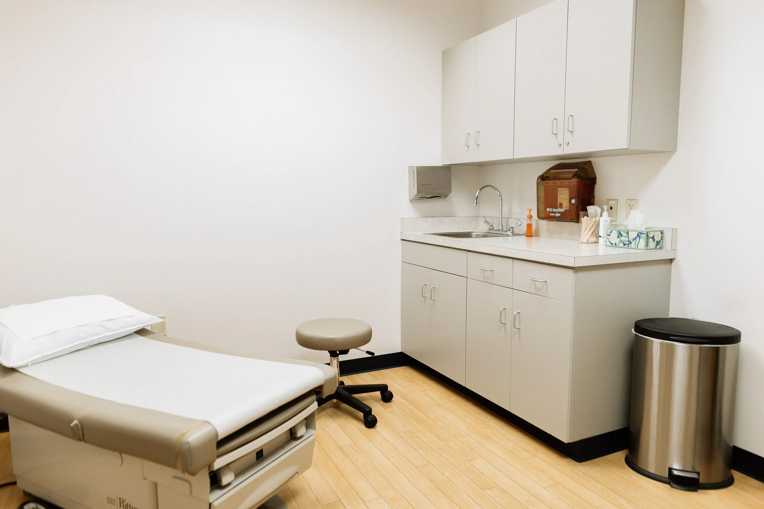An EMC exam room is shown
