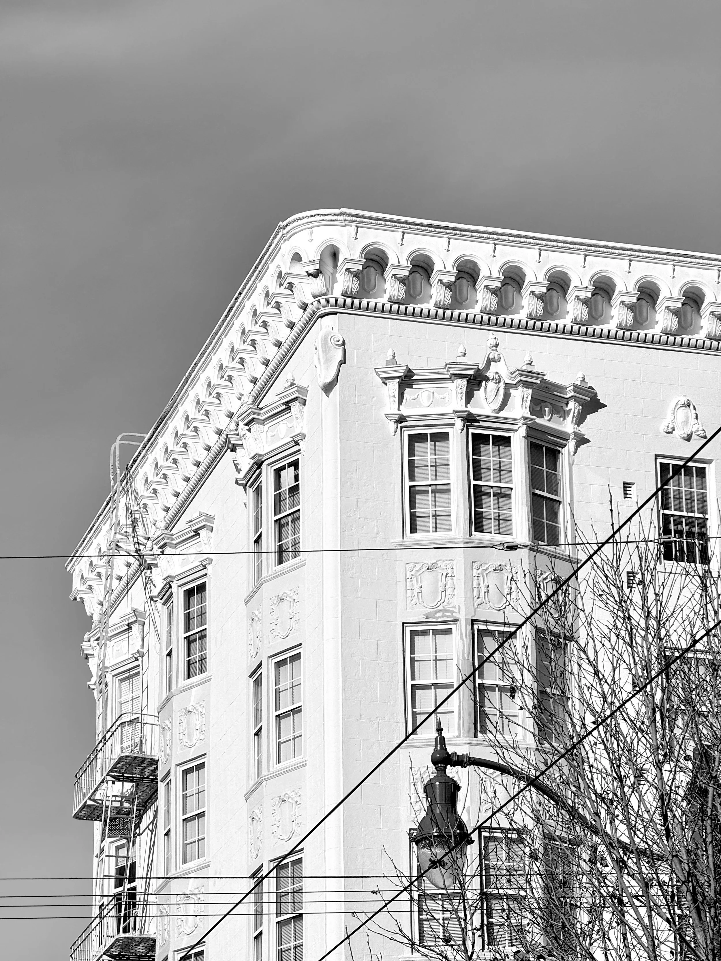 White Building B&W