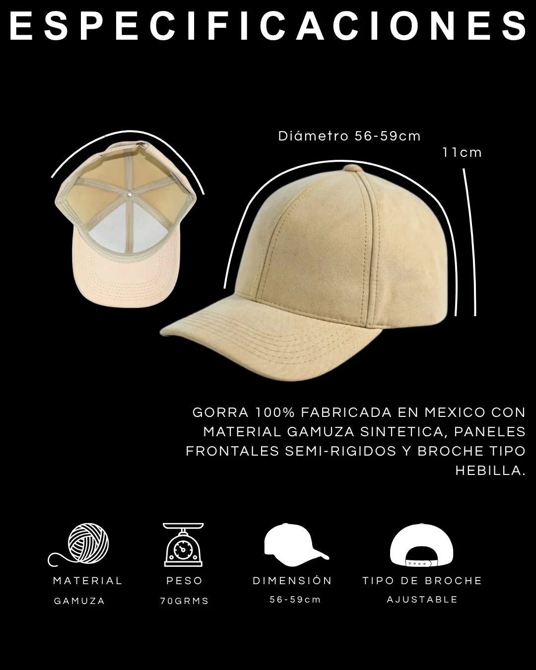 Cap Mokcap:  Full Custom, producci&oacute;n desde cero
En MOKCAP fabricamos gorras pensadas para 
construir marca.

Cada pieza es personalizada desde cero: t&uacute; eliges 
silueta, tela, color, aplicaci&oacute;n y broche.
Nosotros nos encargamos de