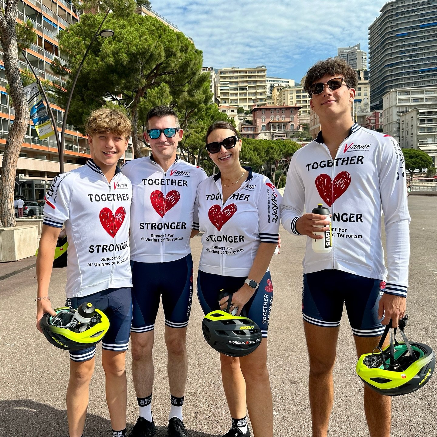 MGD+ Founder and Principal Manager Mariana Dagatti and her family rode the final leg of the Tour de France&mdash;the Monaco to Nice stage&mdash;at the 2024 Together Stronger Summit Climb. Together Stronger unites victims and those affected by terrori
