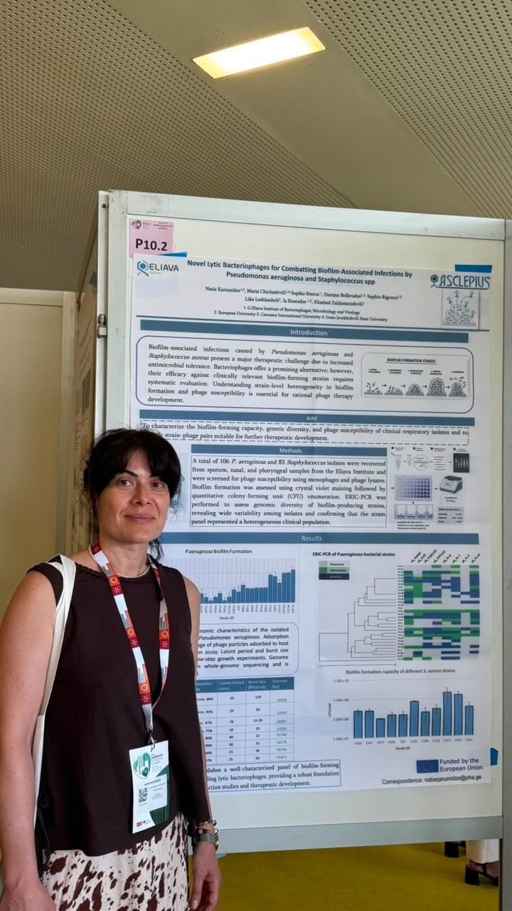 ASCLEPIUS Researcher Presents her Phage Research at EuroBiofilms 2026