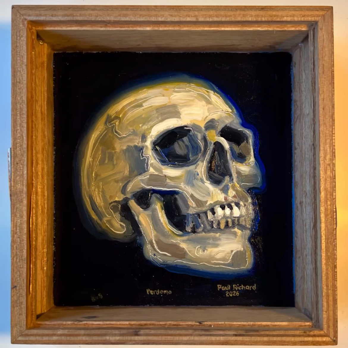 Perdomo 2026, Oil on cigar box