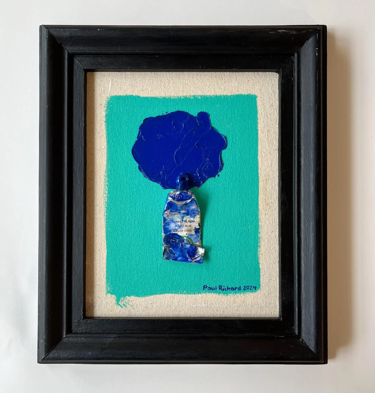 Cobalt Blue on Bright Aqua Green 2024