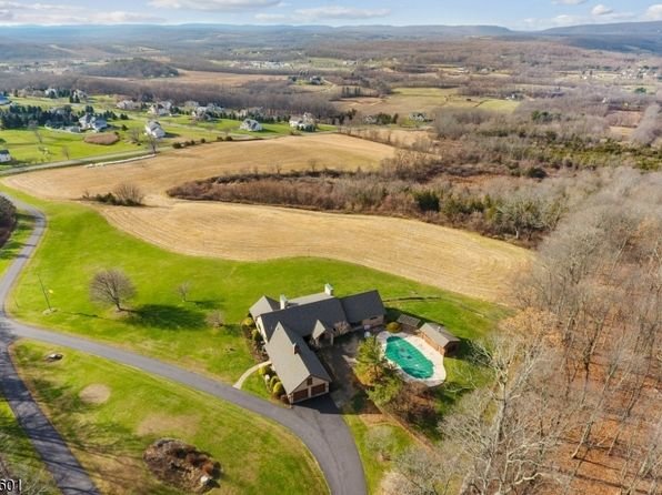 Aerial view of Lafayette Township, NJ.