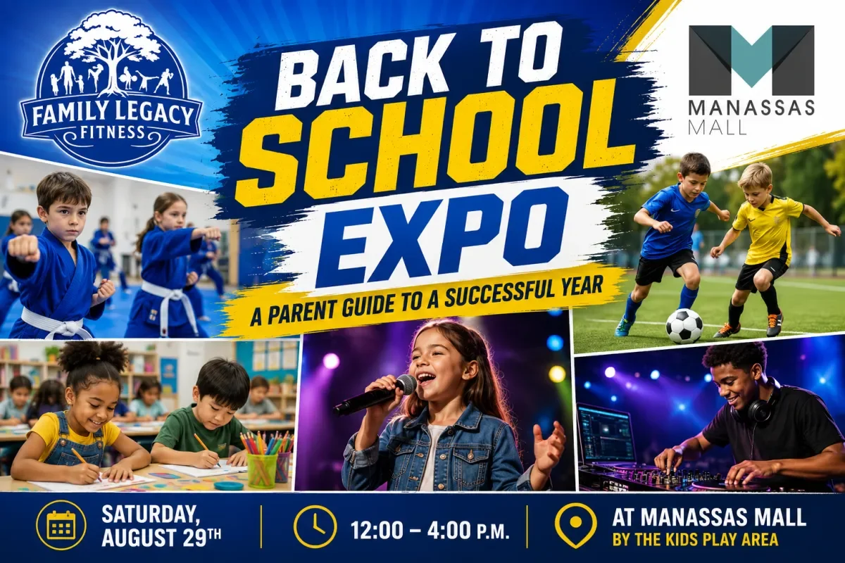 Back to School Homeschool Expo @ Manassas Mall with Family Legacy Fitness