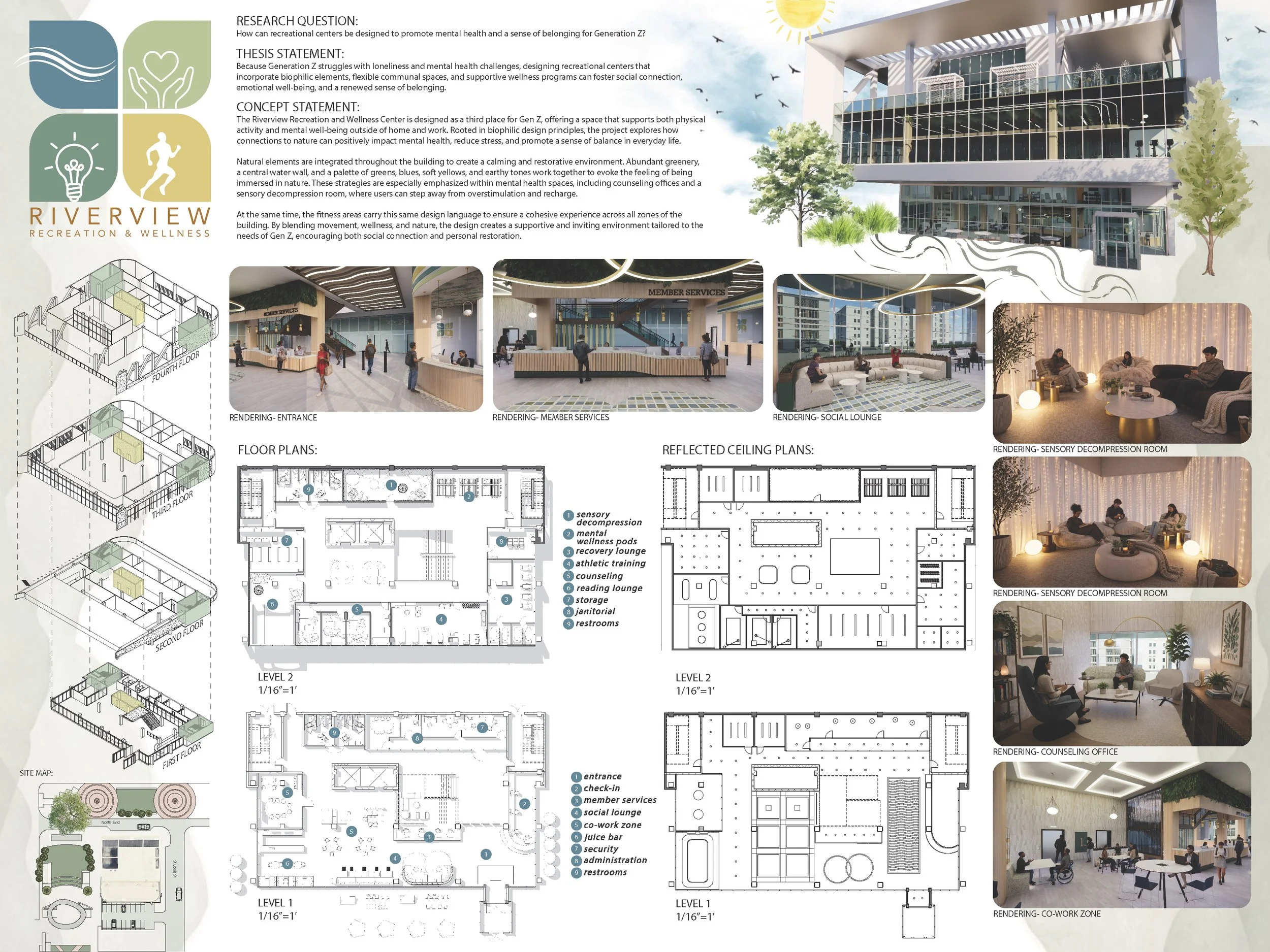 Riverview Recreation and Wellness - Final Board - Senior Year, Spring Semester, Capstone
