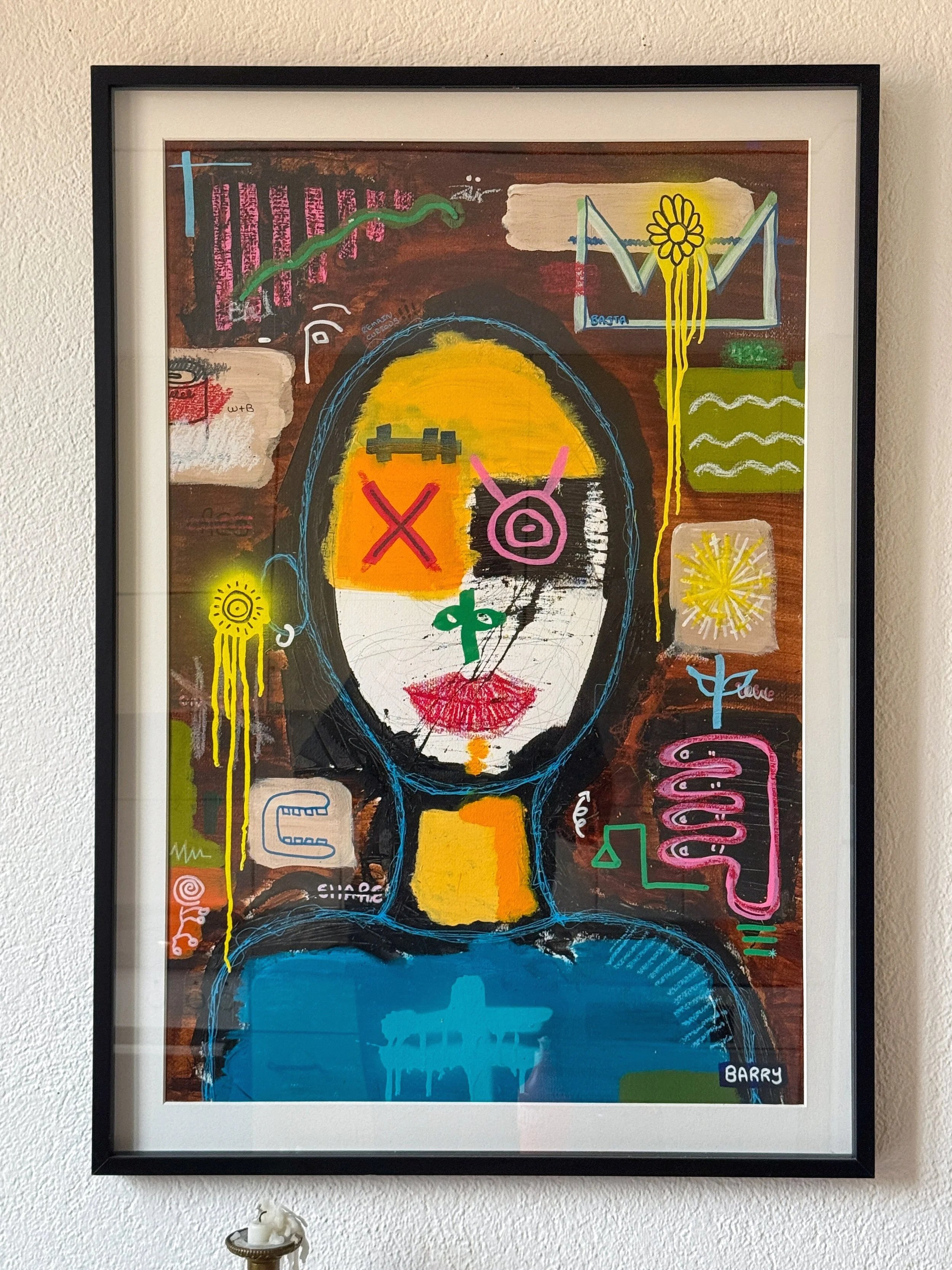 Greetings (2024) - Mixed media on paper - 100 x 70 cm