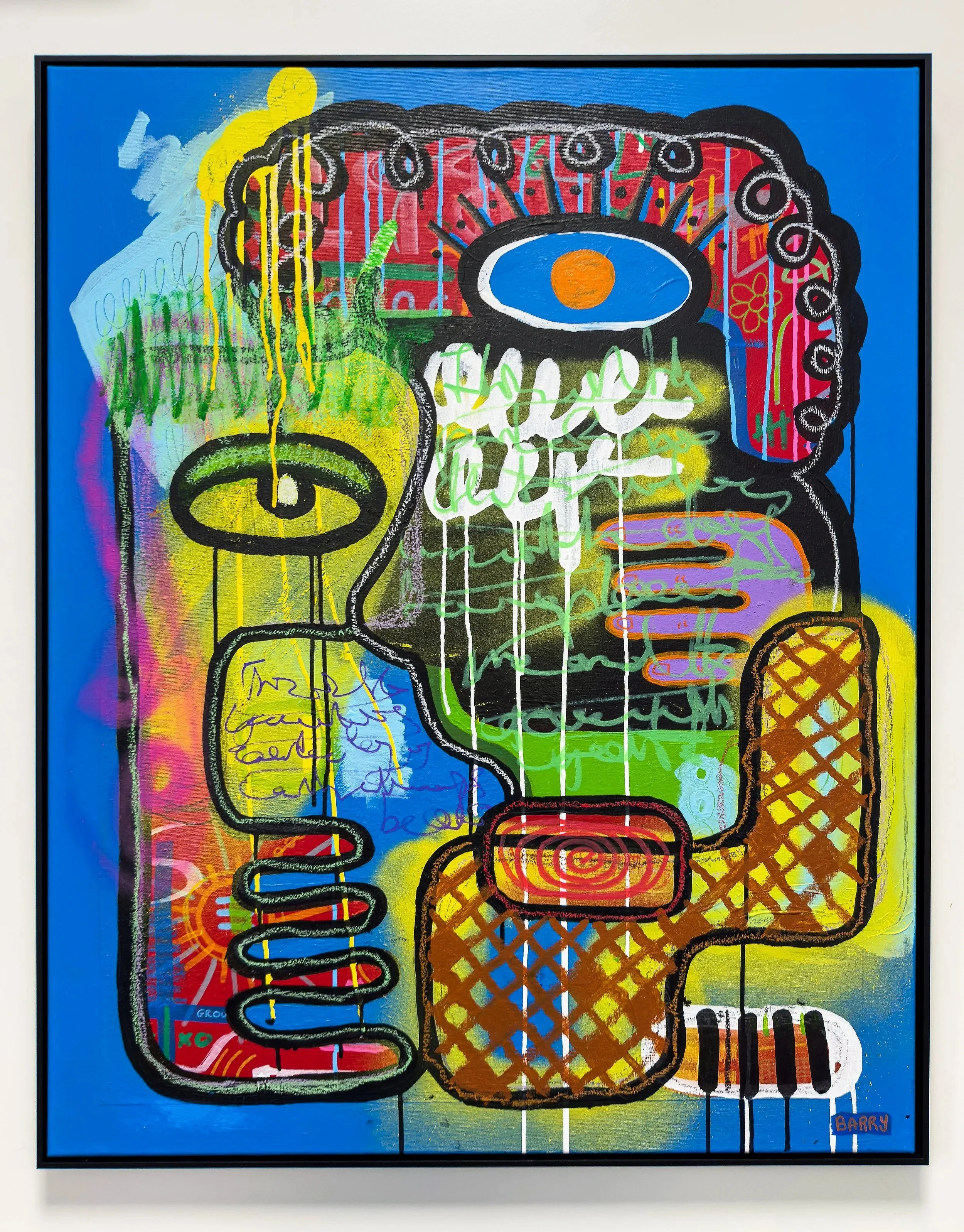 Domestic Dreams (2026) - Mixed media on linen canvas - 100 x 80 cm (available)