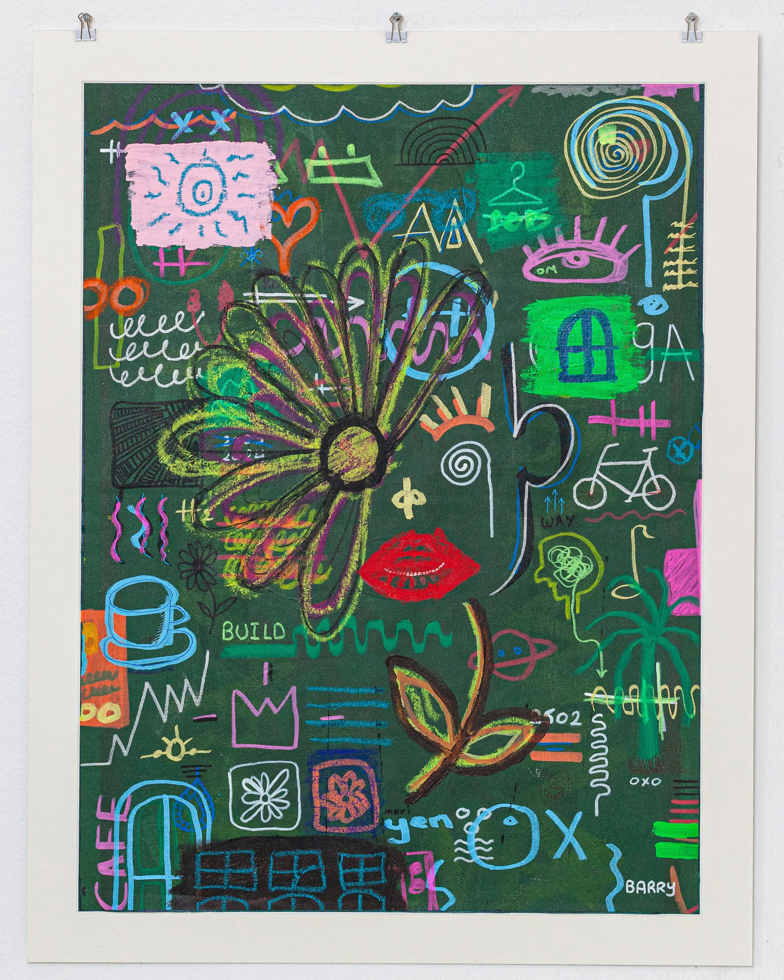 Build (2024) - Mixed media on linen canvas - 80 x 60 cm