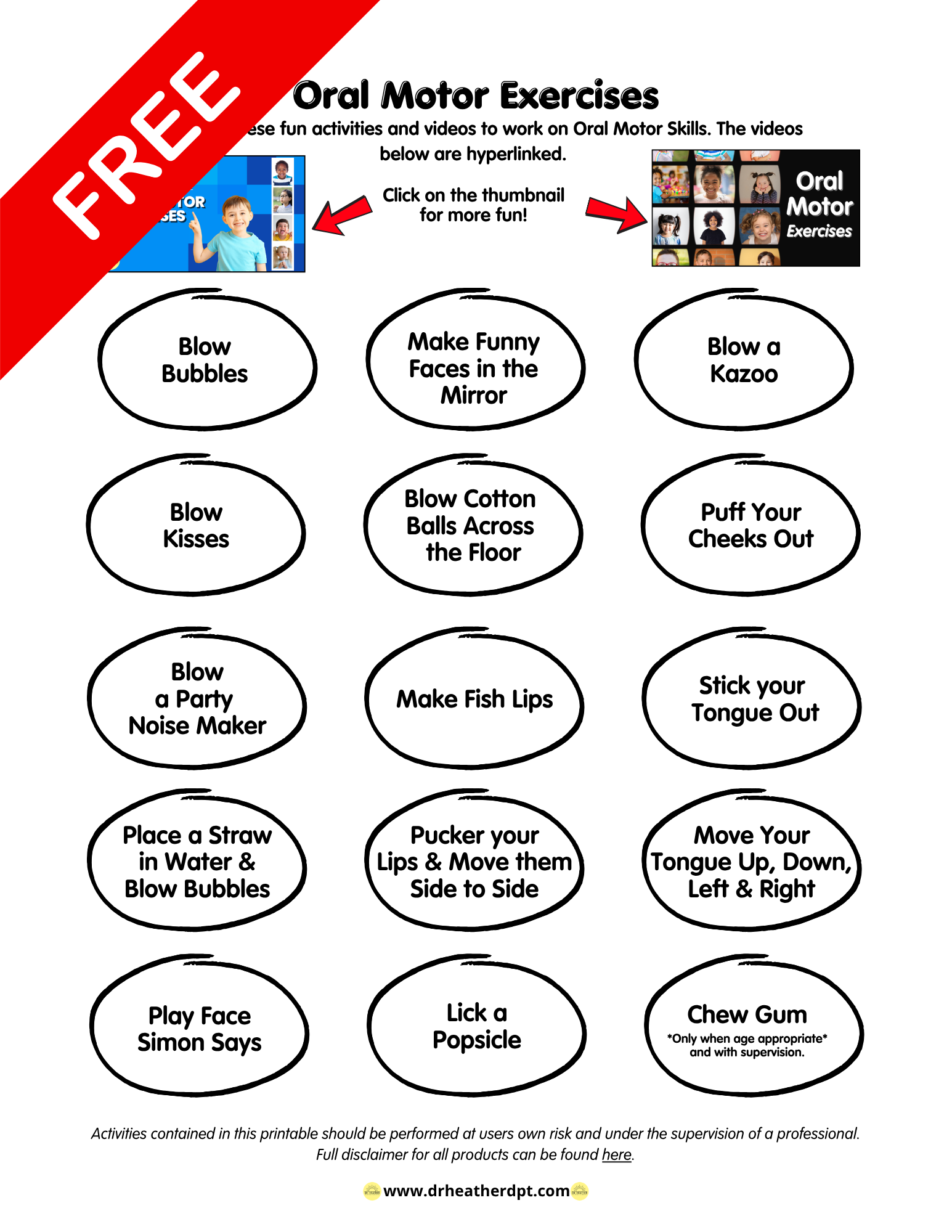 Oral Motor Exercises