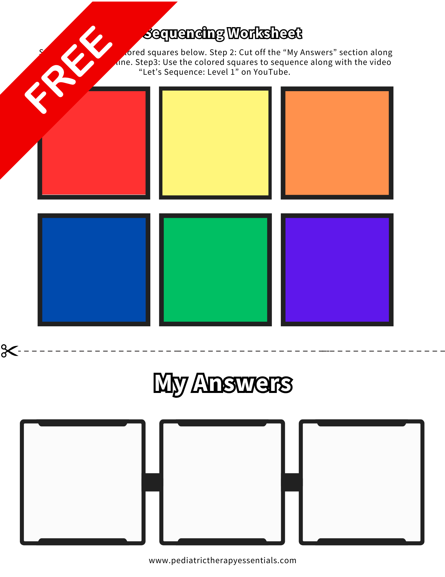 Let's Sequence Level 2 Printable