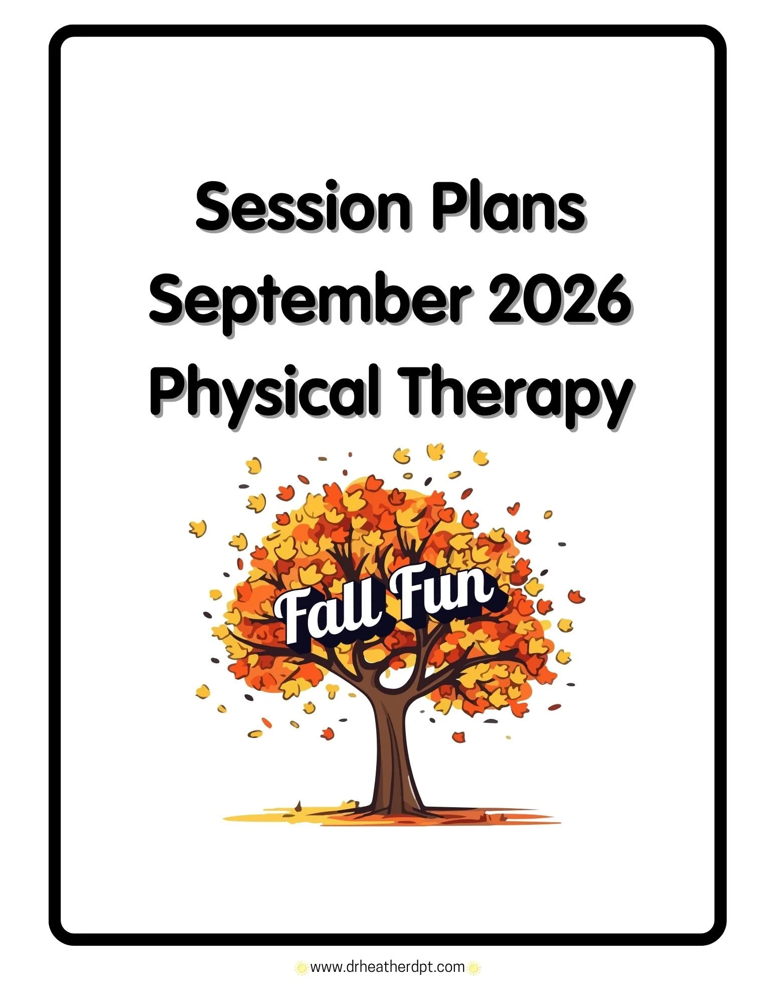 Session Plans September: Fall Fun