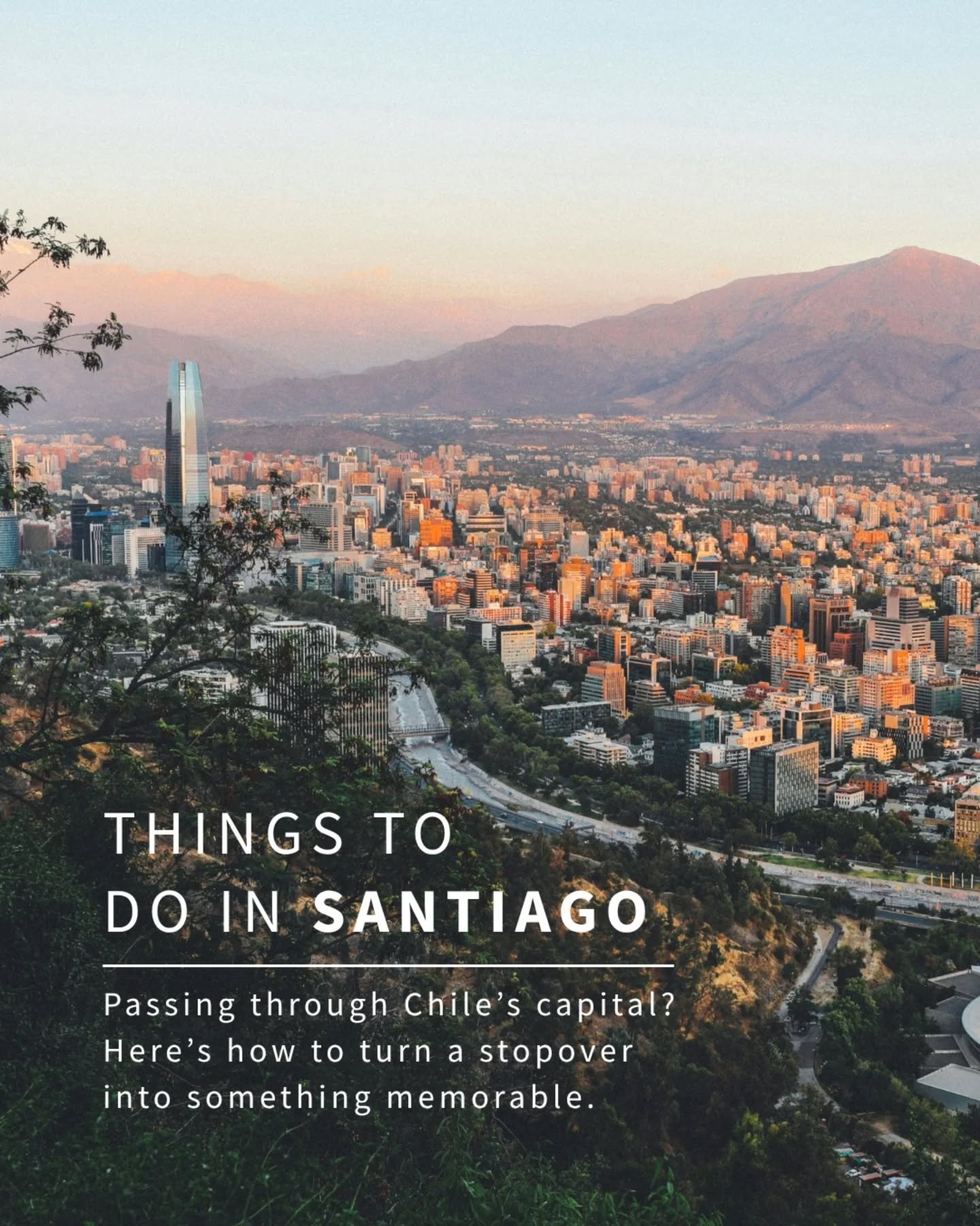 Many trips to Chile start and end in Santiago, but what you do with that time can completely shape your experience. 

🧭 This is a quick, curated guide to help you explore the city with more intention. From where to eat and wander, to the places loca