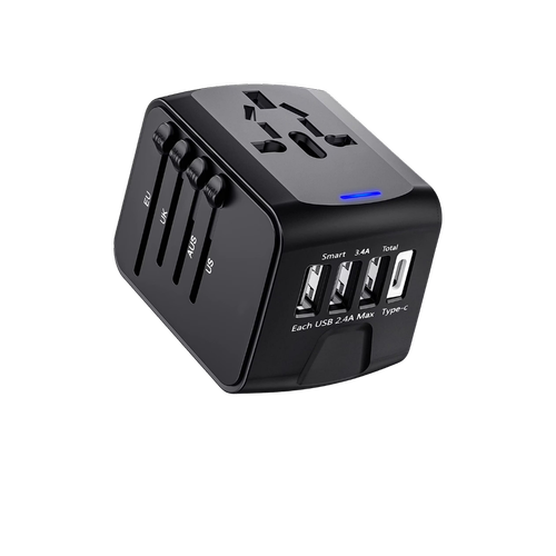 Multi-outlet travel charging adapter