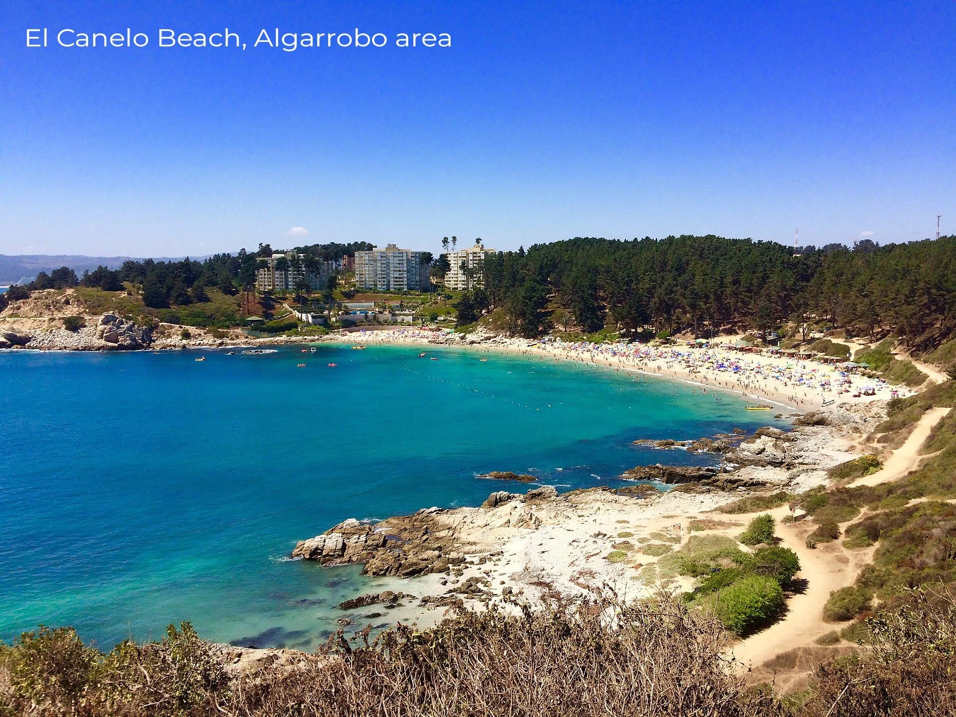 Coastline at Algarrobo on the central coast of Chile