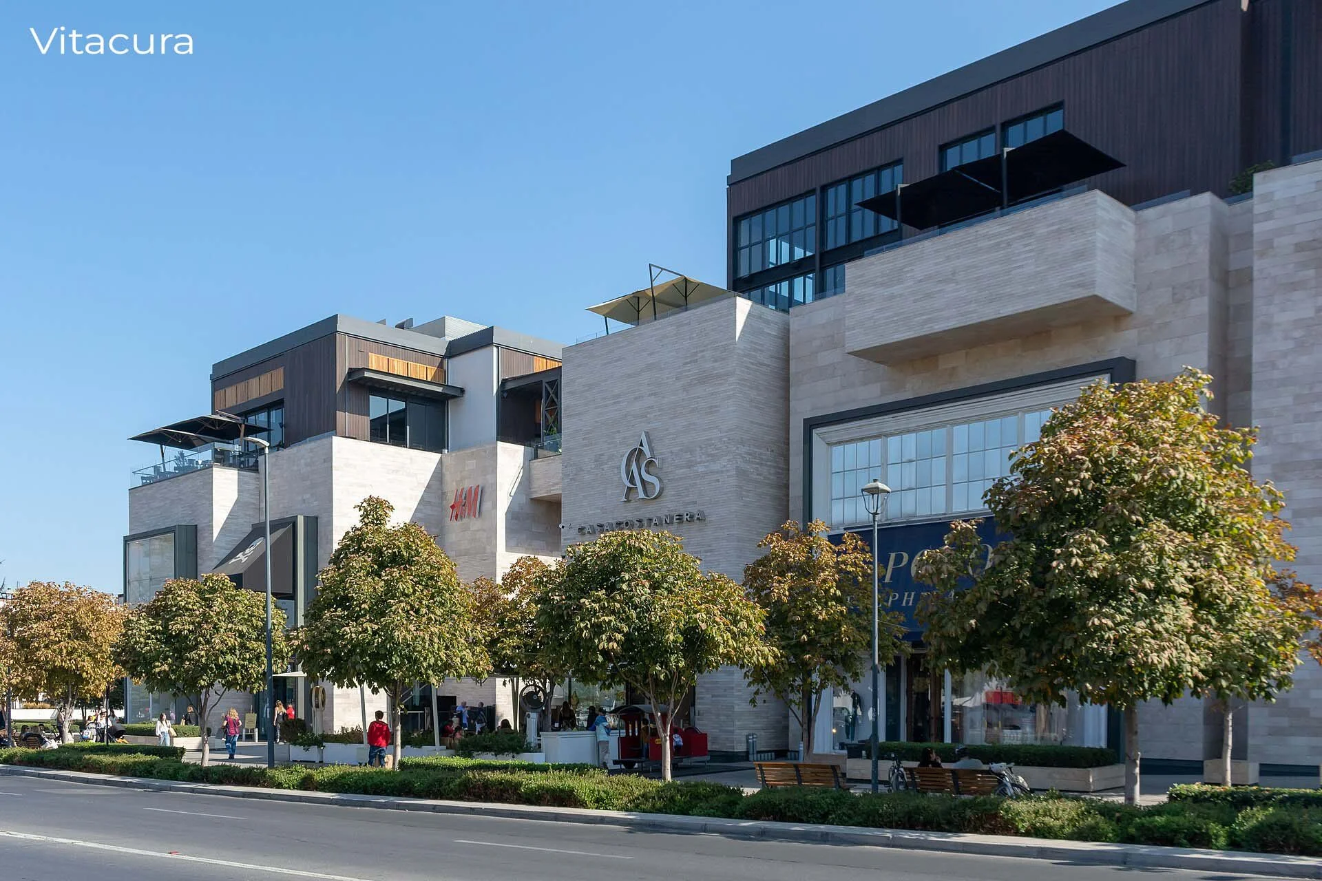Modern buildings in the Vitacura neighbourhood of Santiago, Chile