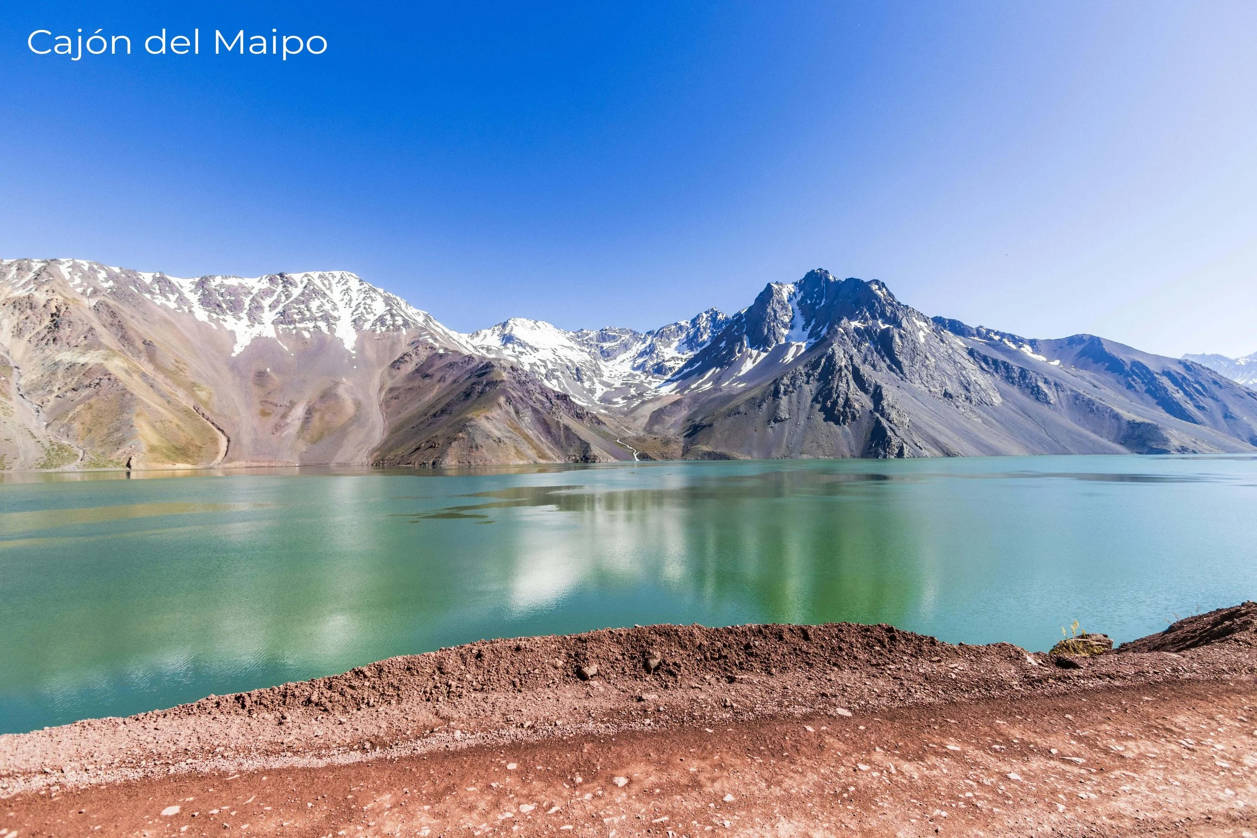 Cajon del Maipo river valley in the Andes near Santiago, Chile