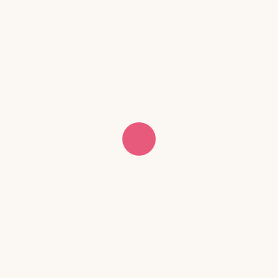 Pink dot on a white background.