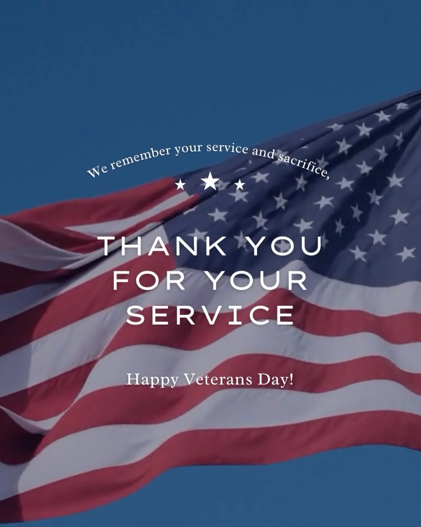 Thank you to all those who serve!