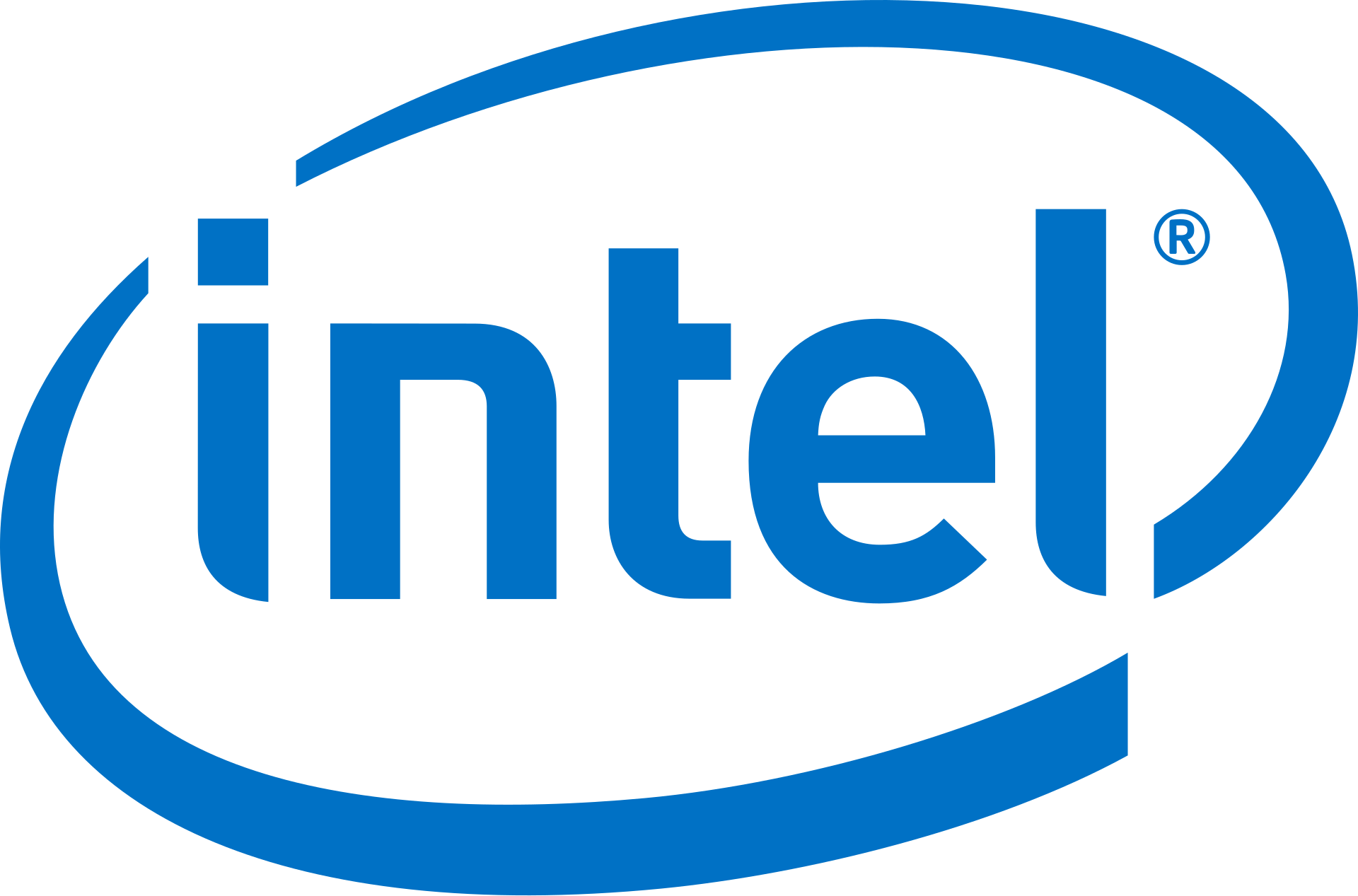 The Intel logo with the word 'Intel' in blue inside an oval shape.