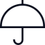 Icon of an umbrella