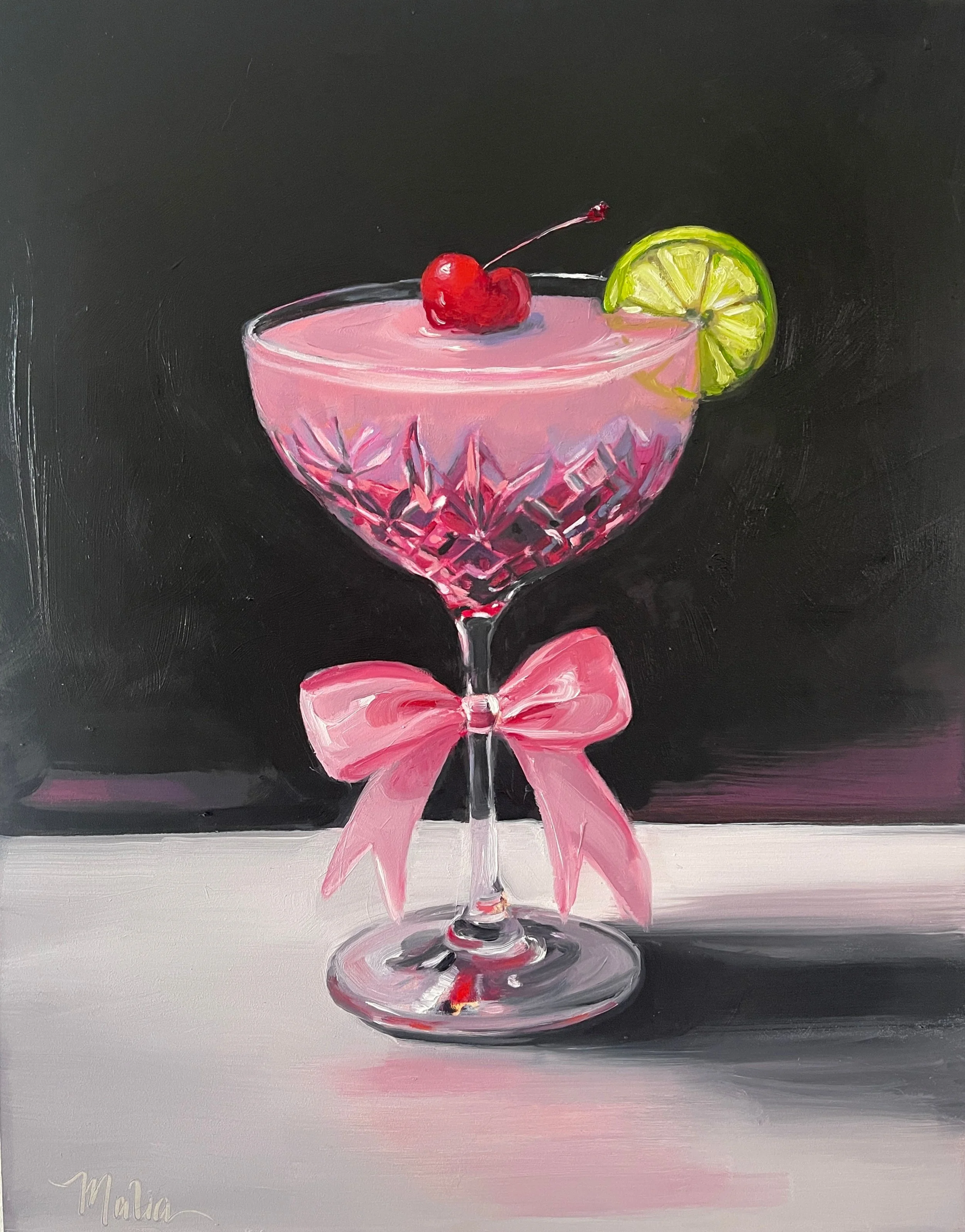 *SOLD* A Toast to Love, 8"x10", Oil Painting